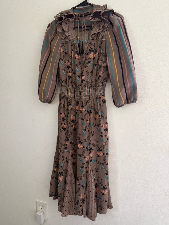 Betsey Johnson Dresses & Skirts - Vintage 80s/90s multi pattern 100% silk Betsey Johnson secretly dress 4